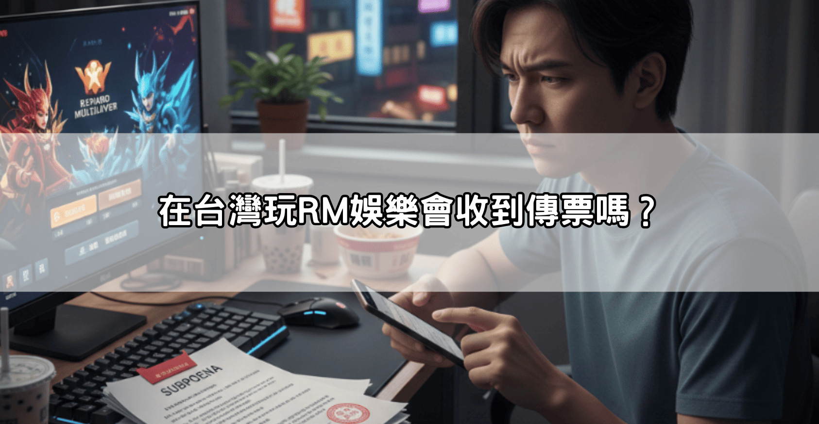 在台灣玩RM娛樂會收到傳票嗎?